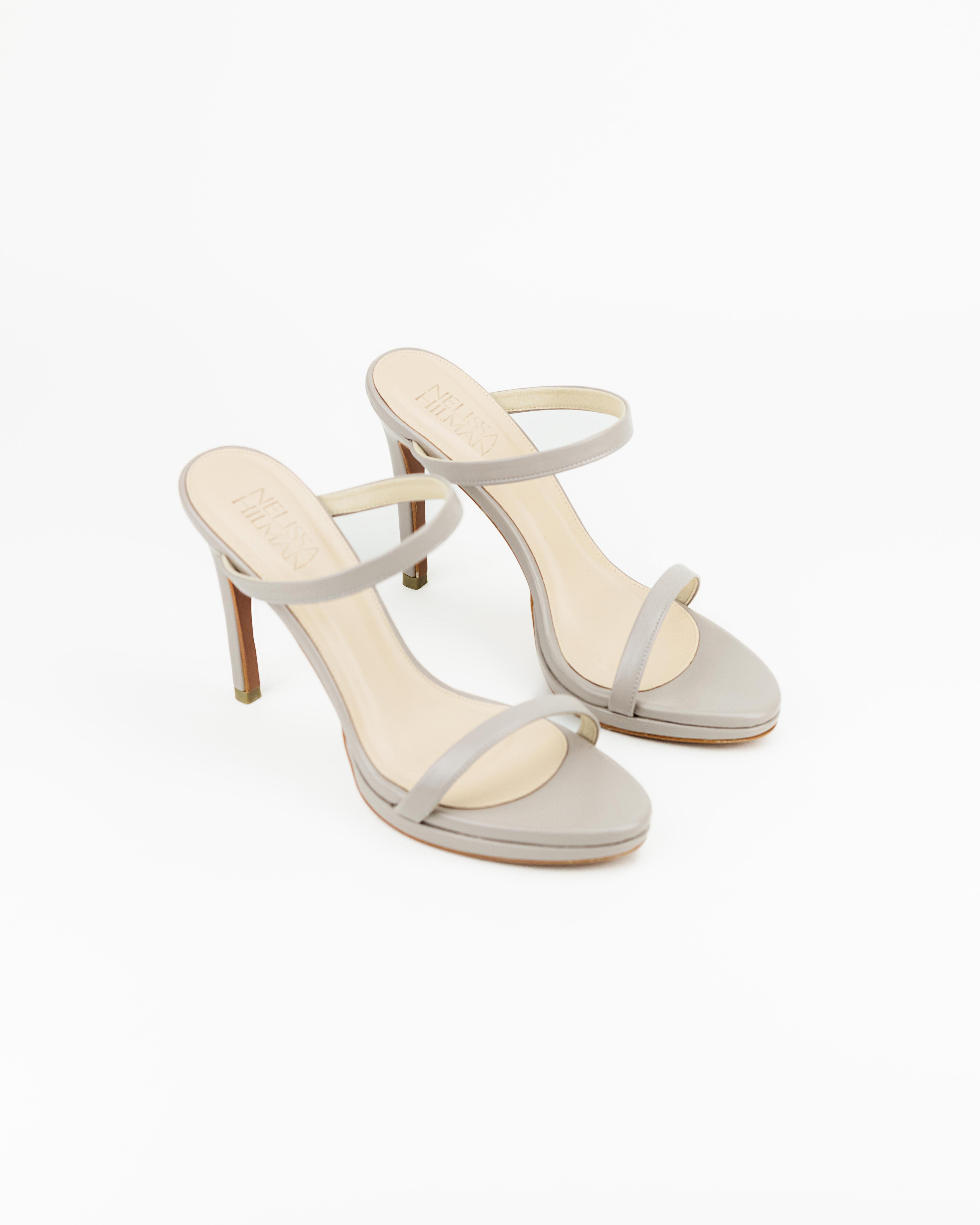 Lily Platform Strappy Heel Sandals Taupe